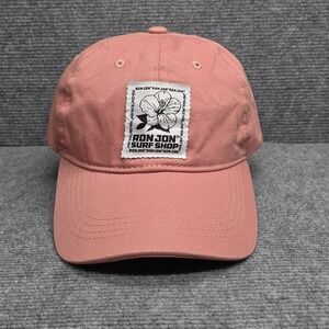 Ron Jon Surf Shop Hat Cap Strap‎ Back Mens One Size Pink Surfboard Beach Florida